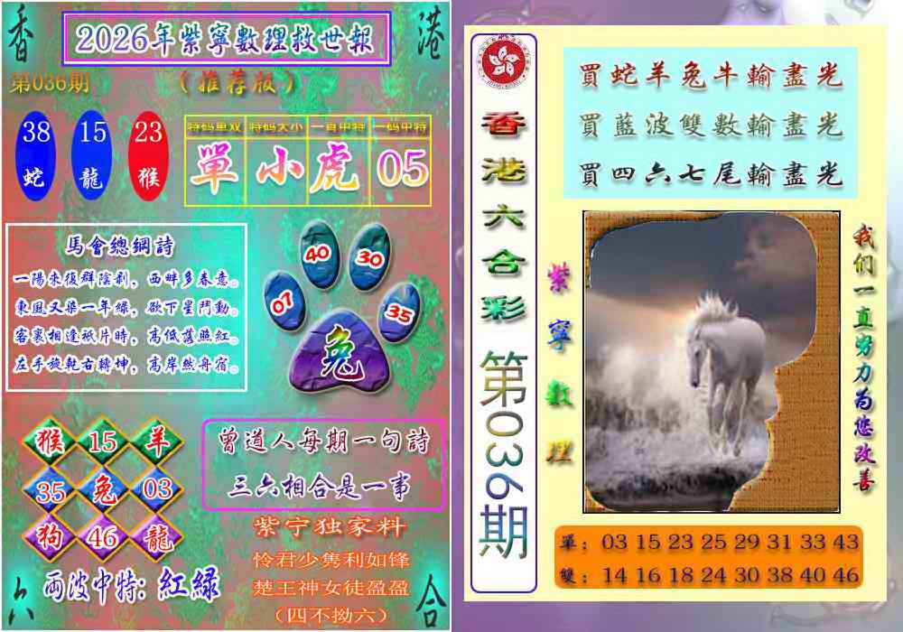 036期数理救世报[图]